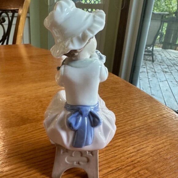 Nao by Lladro A Big Hug Girl with Puppy Special Edition Retired in 1987 (#2361B)